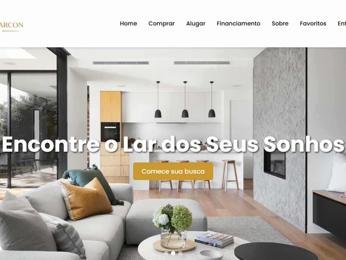 Site do projeto Marcon Imóveis